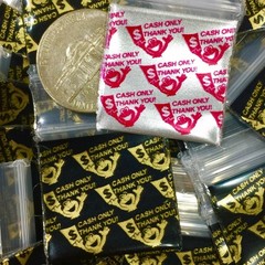 BaggiesSince1987 – 1010 Design Zip Bags Metallic 100PCS CASH 2C MIX, READ DETAIN