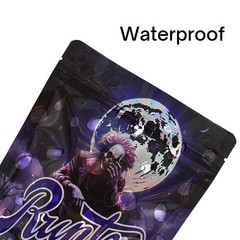 28g Mylar Zipper Bags | 5 Designs Mixed Horror Cartoon Packaging Bags for Gummy
