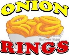 Onion Rings DECAL (CHOOSE YOUR SIZE) Food Truck Concession Vinyl Sticker
