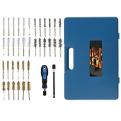 Drill Wire Brush Kit Steel Brass Nylon for Cleaning Terminals 1/4″ Hex 36pc