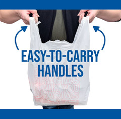 T-Shirt Carry-Out Bags, 11.5″ x 6.5″ x 22″ 1,000 ct.