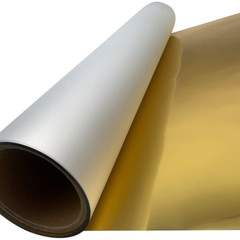 US Stock 13in x 16.4ft DTF Foil Film Roll Cold Peel Gold Metallic