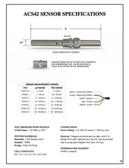 ACS42 K=20.0 Conductivity Sensor 3-2823-1 Equivalent – 3/4” NPT High EC & TDS