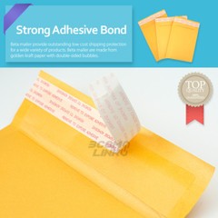 #0 6×10 (6×9) KRAFT BUBBLE MAILER SELF SEAL SHIPPING BAG ENVELOPE 25,50,100,250