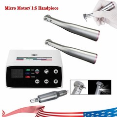 US NSK Style Dental Brushless LED Electric Micro Motor 1:5 Increasing Handpiece