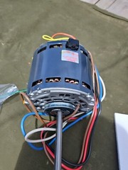 New EMERSON Direct Drive Blower Fan Motor 1/2HP 115V 1075RPM 3SPD 6″ Shaft USA!!
