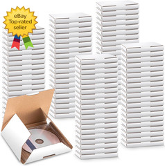 100 Pcs 5 5/8″L X 5″W X 7/16″H Cd Mailer Box Cd Shipping Boxes Corrugated Mailin