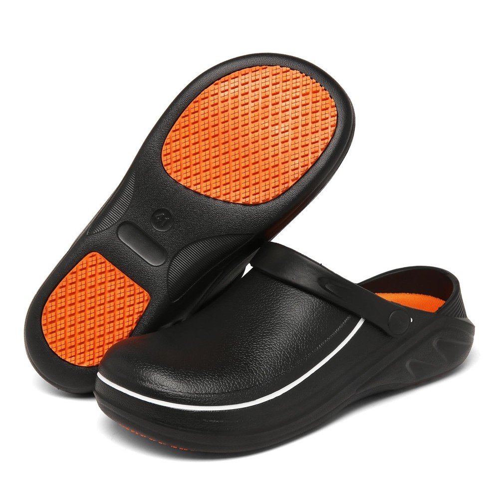 JSWEI Men’s Unisex-Adult Kitchen Shoes – Nonslip Water Proof Work Shoes for M…