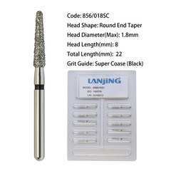 Dental Burs Diamond FG Round End Taper Cylinder High Speed Friction Grip 850 856