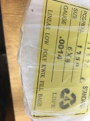 NEW Elkay KF0608VP 1.4 mil Kwik-Fill Pre-Opened perforated 6″ x 8″ 1750 Bags 6×8
