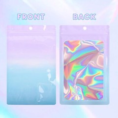 100x 4″x6″ Proof Mylar Bags Holographic Resealable Packaging Foil Pouch Gradient