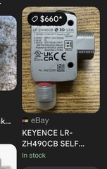 KEYENCE LR-ZH490CB Self-Contained CMOS Laser Sensor – New / Unused