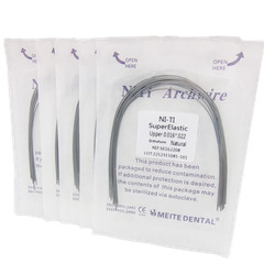 Dental Orthodontic Arch Wire Super Elastic Niti Round Rectangular Natural Form