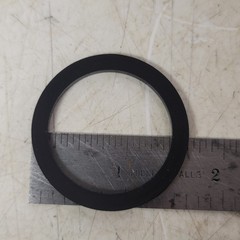 Flat Rubber Gaskets 1-5/8 OD 1-1/4 ID 1/8 Thick, Lot of 100, Unbranded