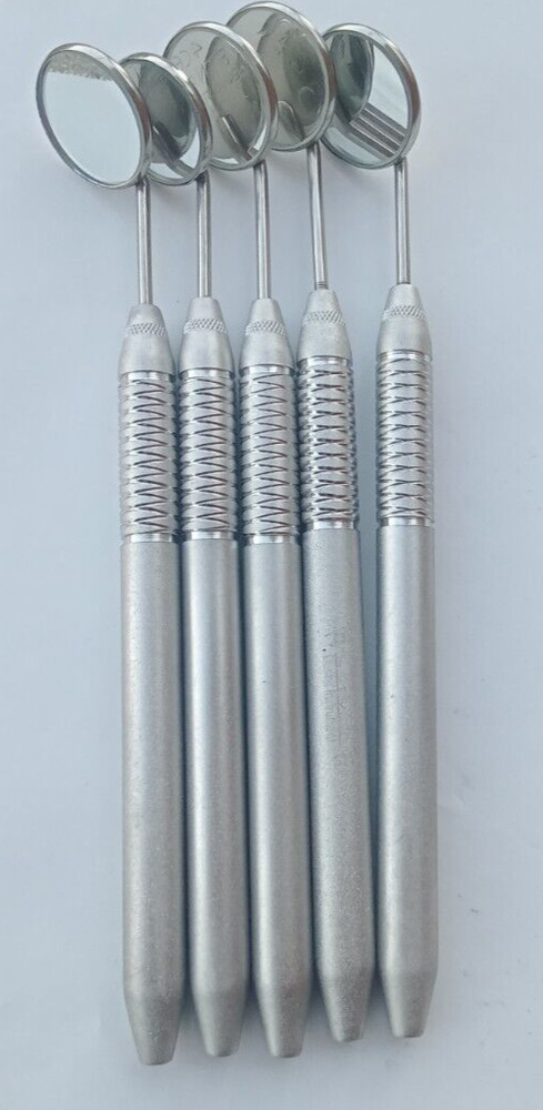 10 PCS Dental Mouth Mirror #5 Unique Hollow Handle Dental Instruments Dentist
