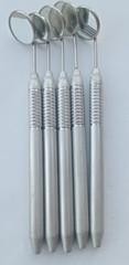 10 PCS Dental Mouth Mirror #5 Unique Hollow Handle Dental Instruments Dentist