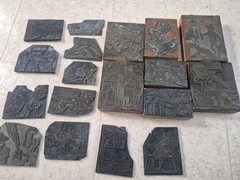 Lot of Vintage Letterpress Printers Plate/Block – Cartoon Figure Collection
