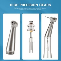 Dental 1:1 Push Button Slow Low Speed Contra Angle Handpiece fit FG 1.6mm Burs