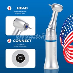 NSK Style Dental Slow/Low Speed Push Contra Angle Handpiece Fit FG 1.6mm Burs