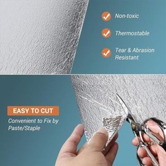 5MM Reflective Aluminum Foil Insulation Perforated Attic Roof Radiant Barrier US
