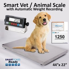 New PS-700AS 700×0.1lb 44″x22″ Vet Scale / Animal Scale / Small Livestock Scale