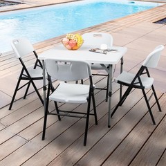 8 Packs Commercial Plastic Folding Stackable Chairs Seats -Event Wedding Party