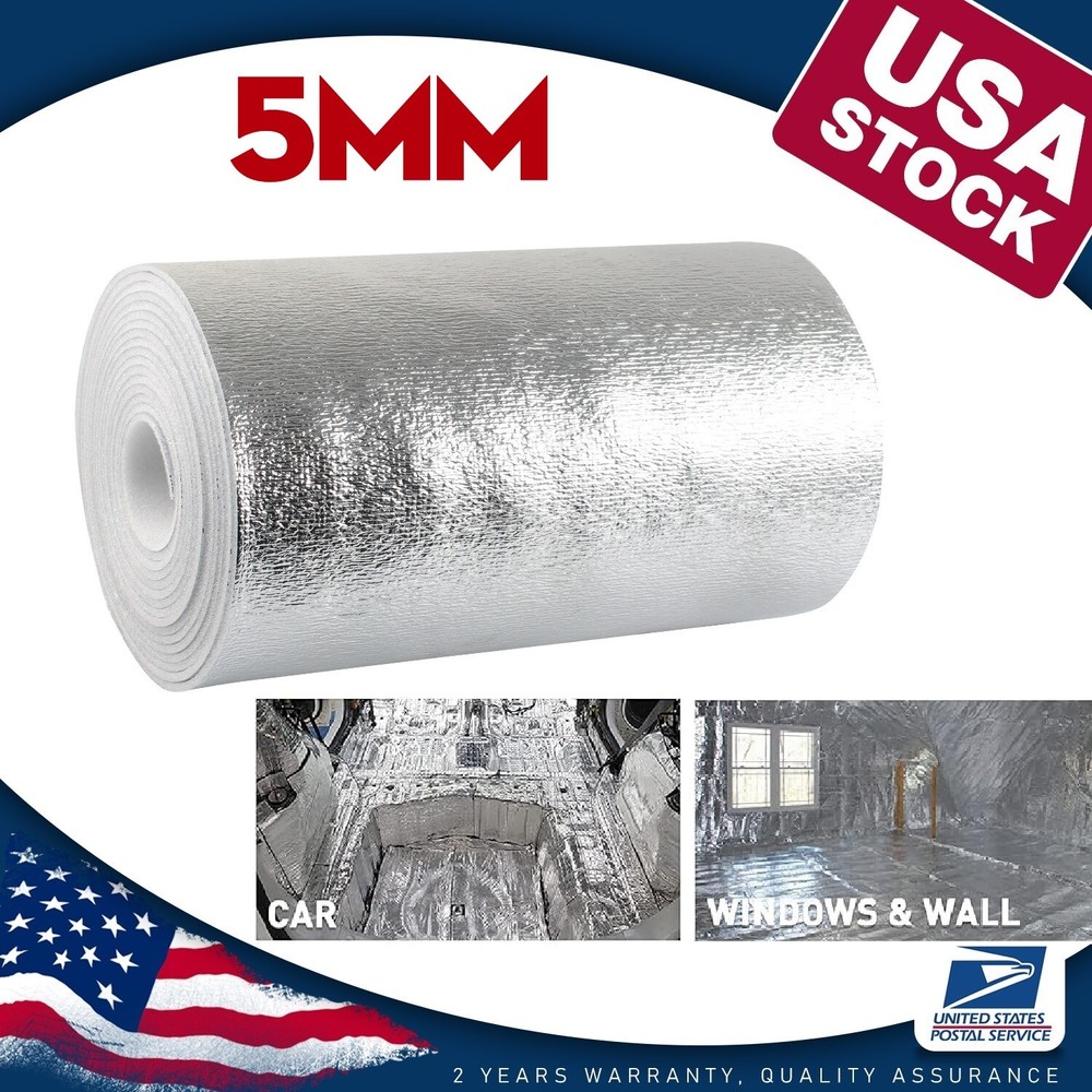 5MM Reflective Aluminum Foil Insulation Perforated Attic Roof Radiant Barrier US
