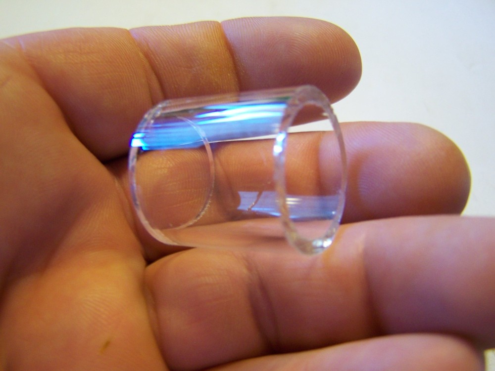 NOS Corning PYREX Hit Miss Gas Engine Oiler Sight Glass Steam 1×1 Inch NICE!!