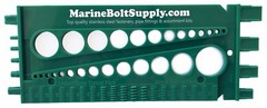Screw Bolt Nut Thread Measure Gauge Size Checker (Standard & Metric) Color:Green