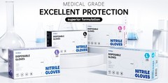 4.5Mil Nitrile Disposable Gloves Powder Free Food Safe Cooking Glove 100/1000 Pc