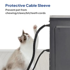 Braided Split-Sleeve Wire Loom for High-Temp Auto Harness Wrapping 5’&28’Length