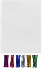 200 Large Cello Bags with Twist Ties 11” x 14” 1.4 Mil Extra Thick