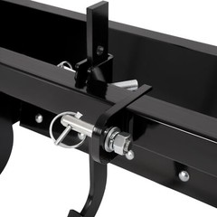 Powder Coated Steel 55″ Box Blade Scraper W/6 Scarifier Shank For Cat 0 Cat 1