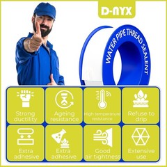 HeavyDuty PTFE Pipe Thread Sealant Tape 1/2 Inch 520 Inch Rolls 4 Pcs for Plumb
