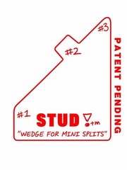 STUD! ?Wedge for mini splits? 3 positions, one tool! Mini Split Spacer