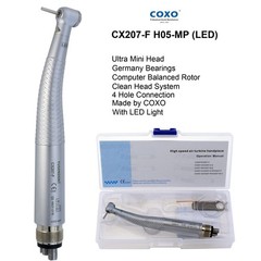 COXO Dental Small Mini Head High Speed Handpiece Fiber Optic Turbine NSK Coupler