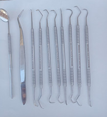 Dental Teeth Cleaning Kit Dentist Floss Plaque Remover Oral Care Tooth Tool 10PS