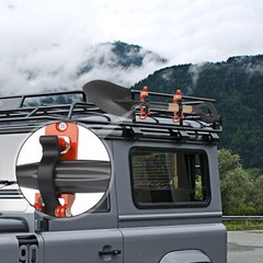 2pcs Shovel Mounts for Roof Rack Quick Release Axe Metal Clamp Holder Kits