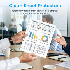 260 Pack Clear Sheet Protectors 8.5 X 11 Inch Easy-Open, Transparent Plastic Pag
