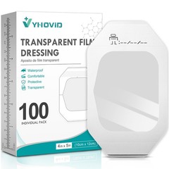 100 Packs Transparent Film Dressing 4″ x 4.75″ – x 4.75″(100 PCS)