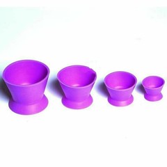 4 Pc/Set Dental Flexible Silicone Dappen Dish Mixing Cup No-Stick Bowl 7/20/40ml
