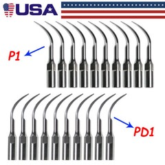 5-50* Dental Ultrasonic Piezo Scaler Tips P1 PD1 fit EMS Woodpecker DTE SATELEC