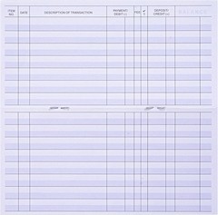 24PCS Check Registers Personal Checkbook Easy to Read Transaction Record Book