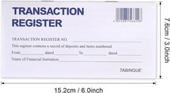 24PCS Check Registers Personal Checkbook Easy to Read Transaction Record Book