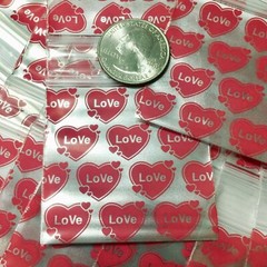 BaggiesSince1987 – 2020 ZipSeal Bags 100 DEATH KISS PEARL RED SILVER,👀Details🔽