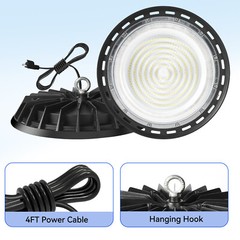 500W UFO LED High Bay Light Industrial Warehouse Factory Shop Bay Lighting 2Pack