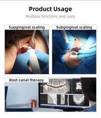 Ultrasonic Dental Piezo Scaler Handpiece 5 Tips Fits EMS Cavitron Woodpecker FDA