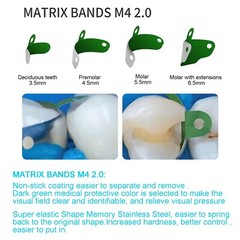 50Pcs Dental Matrix Bands Palodent V3 Sectional Contoured Matrices Refill Band