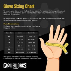 GLOVEPLUS Gloveworks Clear Vinyl Industrial Gloves, Box of 100, 3 Mil, Size XL