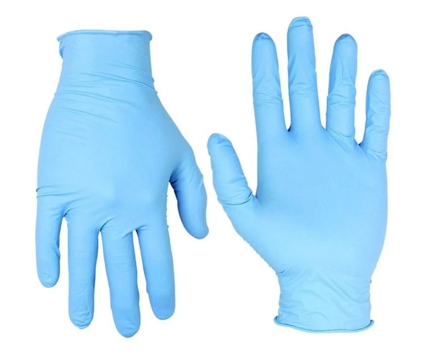 NITRILE GLOVES 4 Mil Case of blue nitrile gloves 1000 pcs Non Medical LARGE